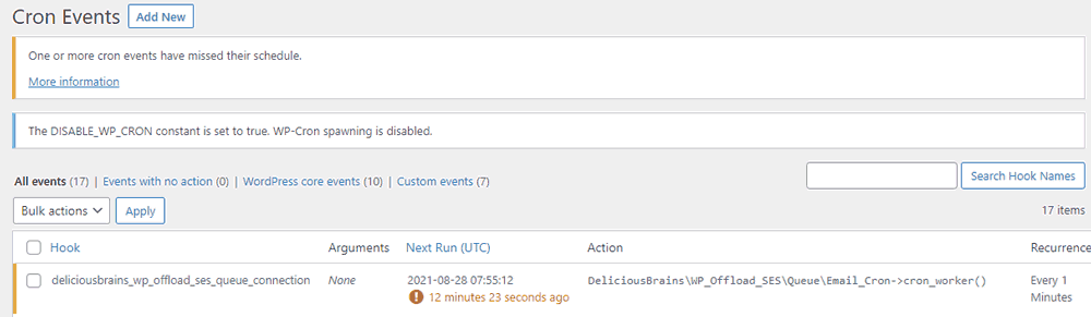 wp-cron missed schedule